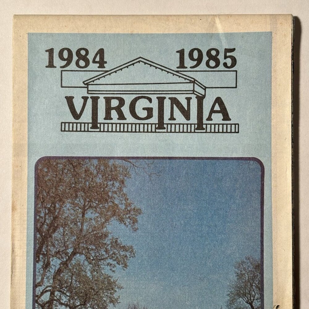 Vintage Virginia State US Travel Tourism Road Map 1984 1985 Souvenir Monticello - Picture 2 of 16